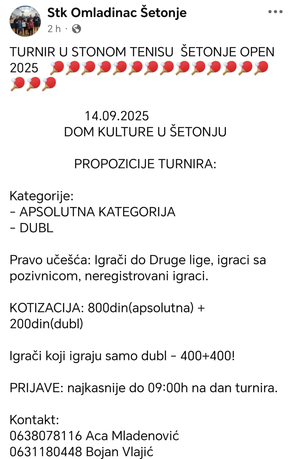 Šetonje Open 2025